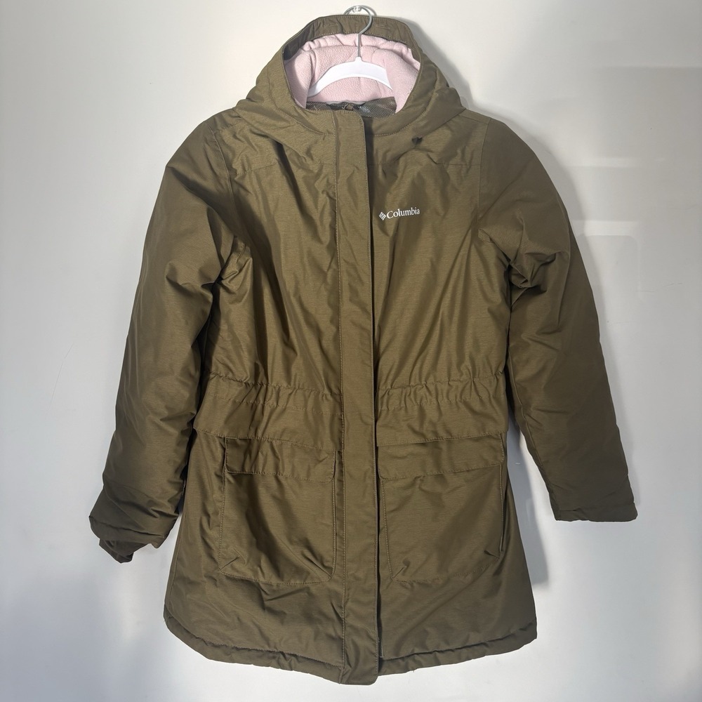 Columbia Omni-Tech Girl's XL 18/20 Nordic Strider Winter Parka Coat Army Green